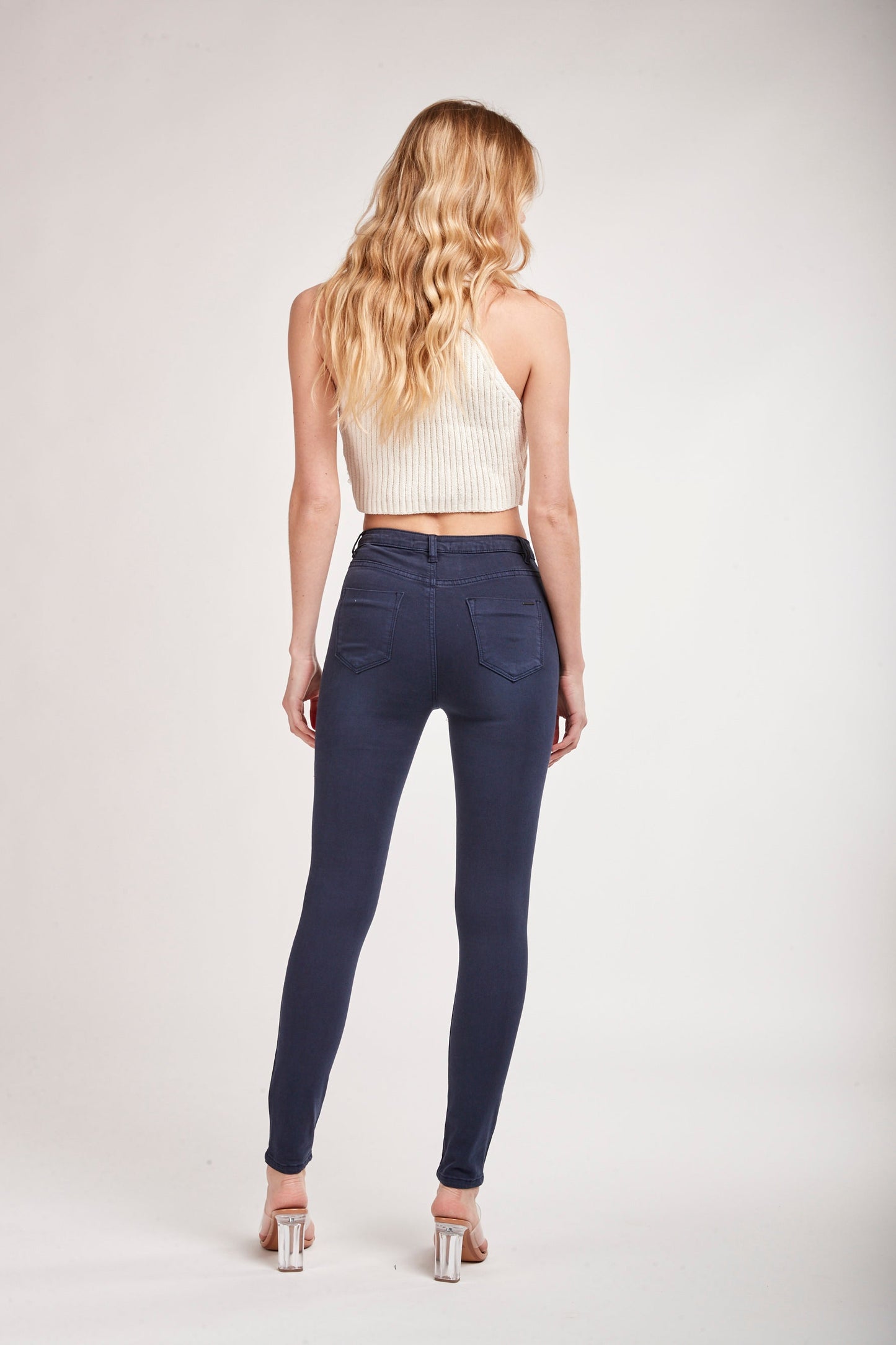 Broek met hoge taille - SO SKY 