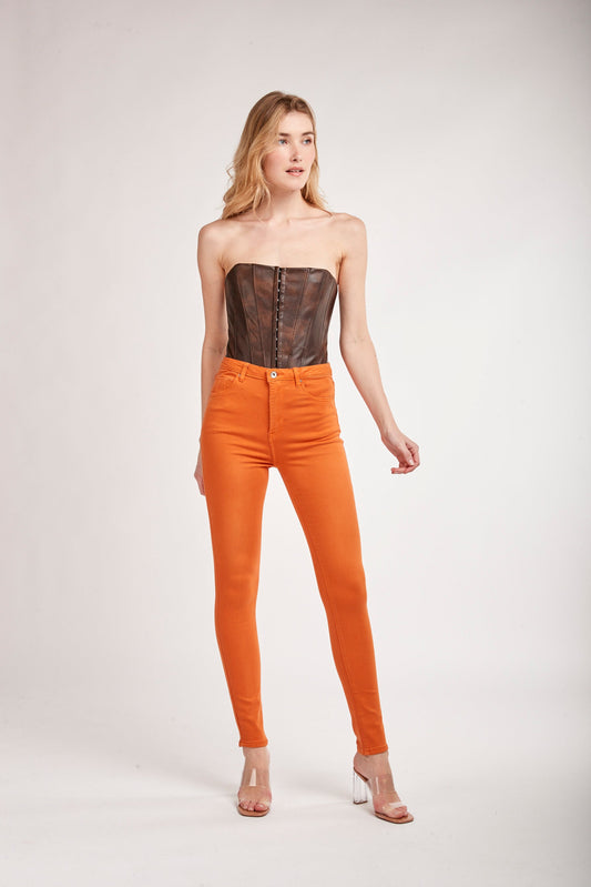 PANTALON TAILLE HAUTE - TOXIK3 SKINNY