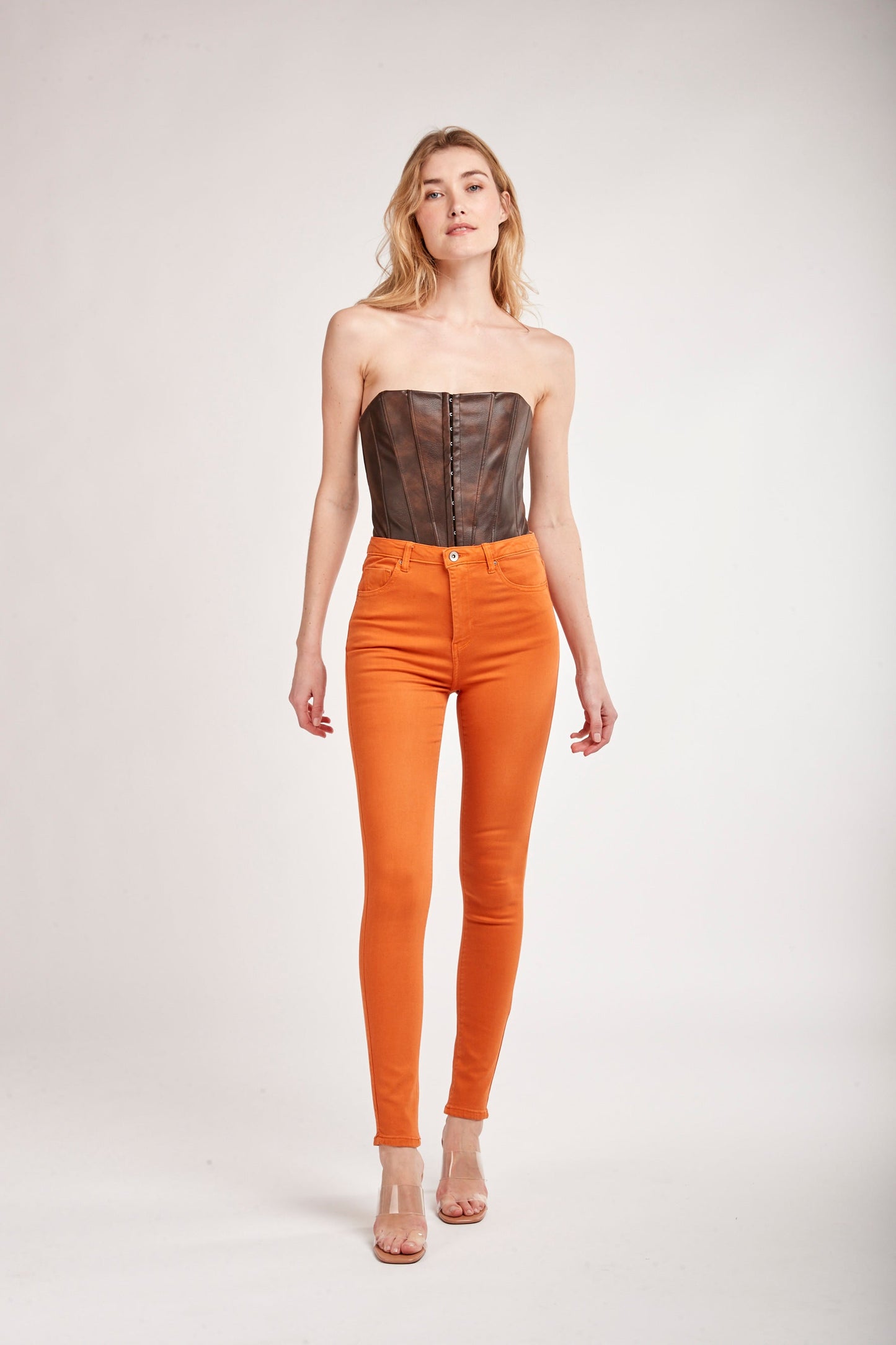 Broek met hoge taille - SO SKY 