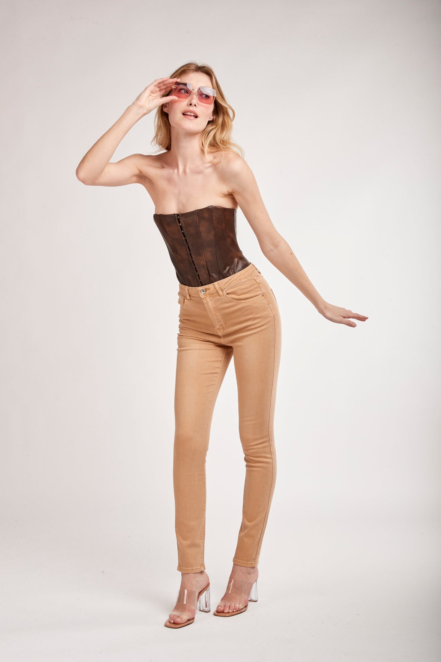 Broek met hoge taille - ZO LEUK 