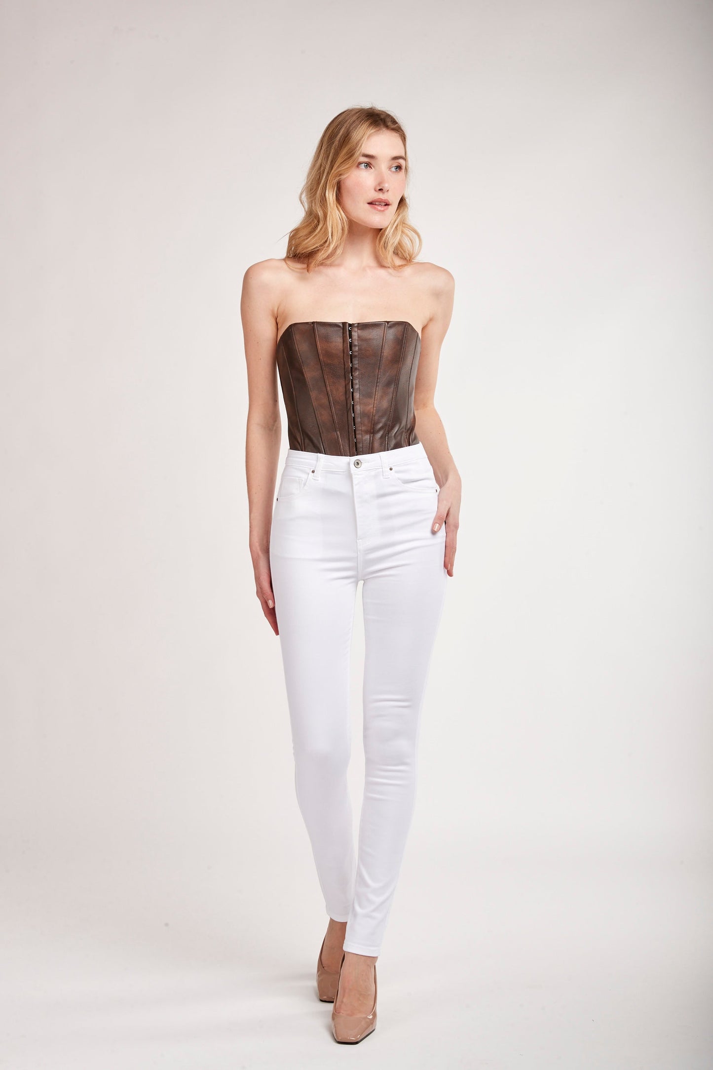 Broek met hoge taille - SO SKY 