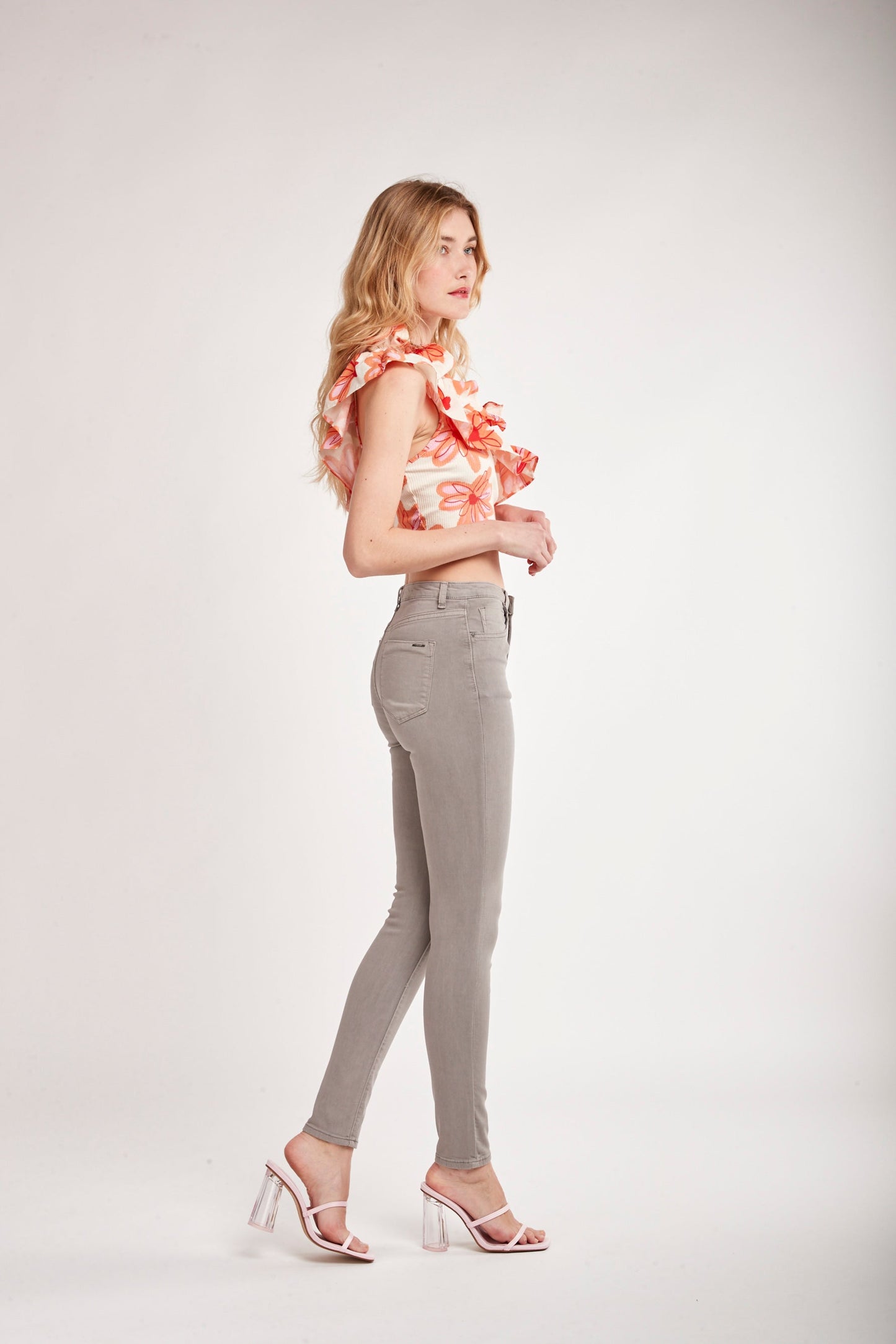 Broek met hoge taille - ZO LEUK 