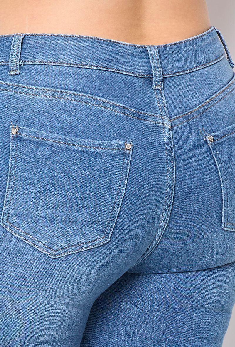 JEANS PANTALON EFFET DEUXIÈME PEAU