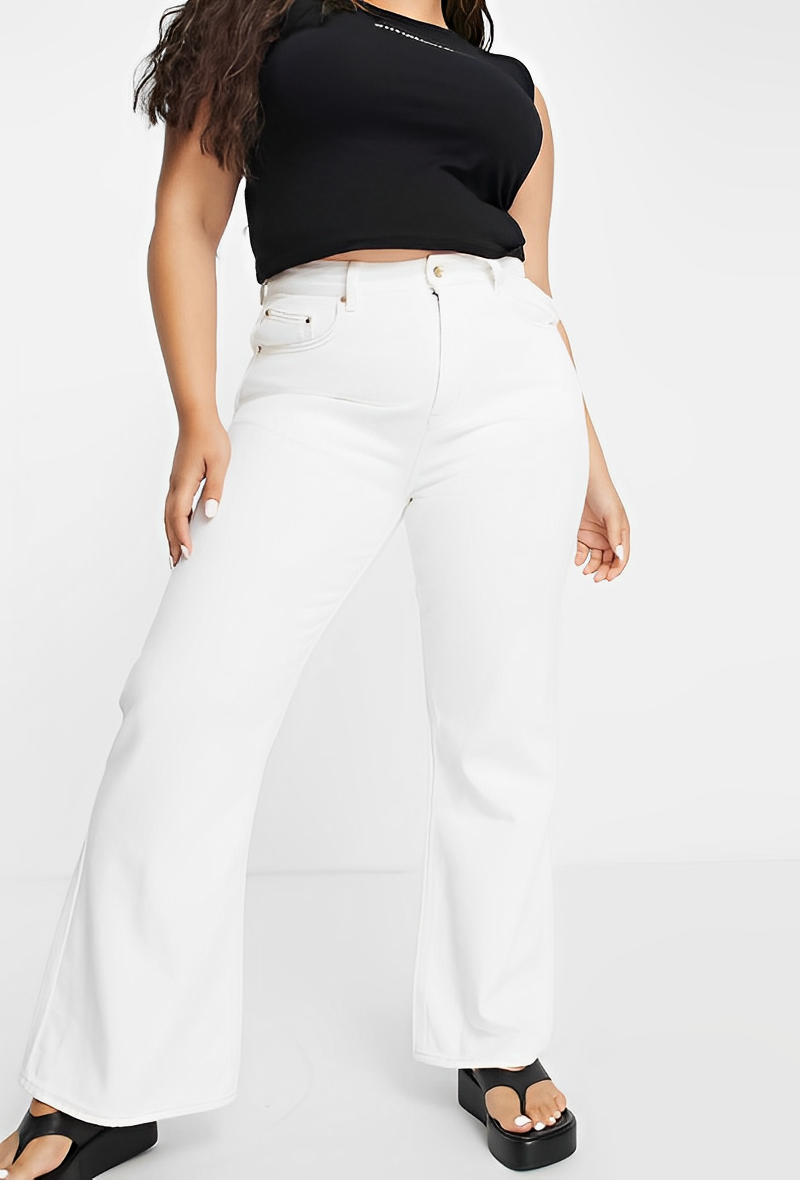 PANTALON JEANS EVASE WIDE LEGS, FLARE & BOOTCUT TAILLE HAUTE