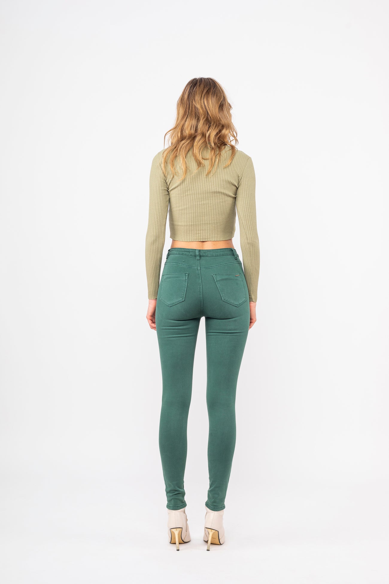 Broek met hoge taille - MOONLIGHT 