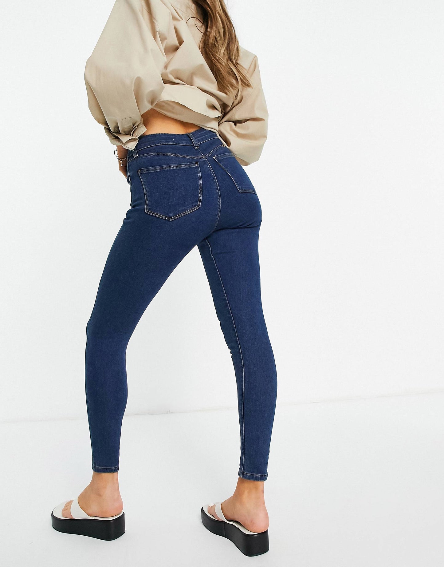 PANTALON JEANS SKINNY BLEU FONCÉ