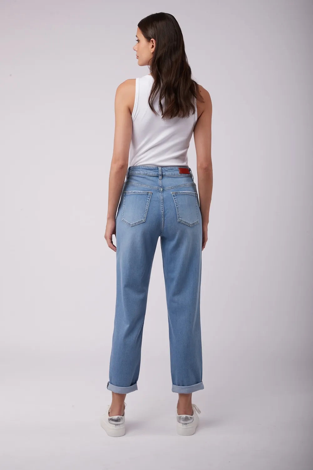 Mom jeans - BLAUW 