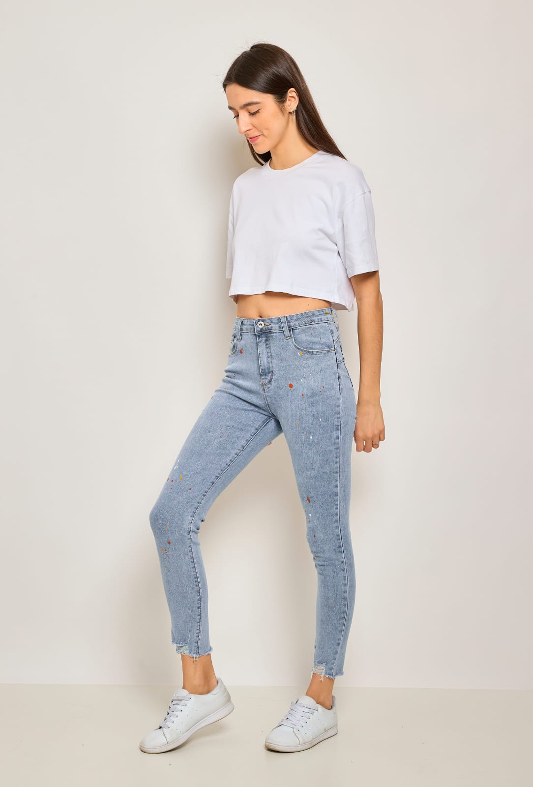 PANTALON JEANS-MISSY SLIM PUSH-MOM FIT/BOYFRIEND TAILLE HAUTE