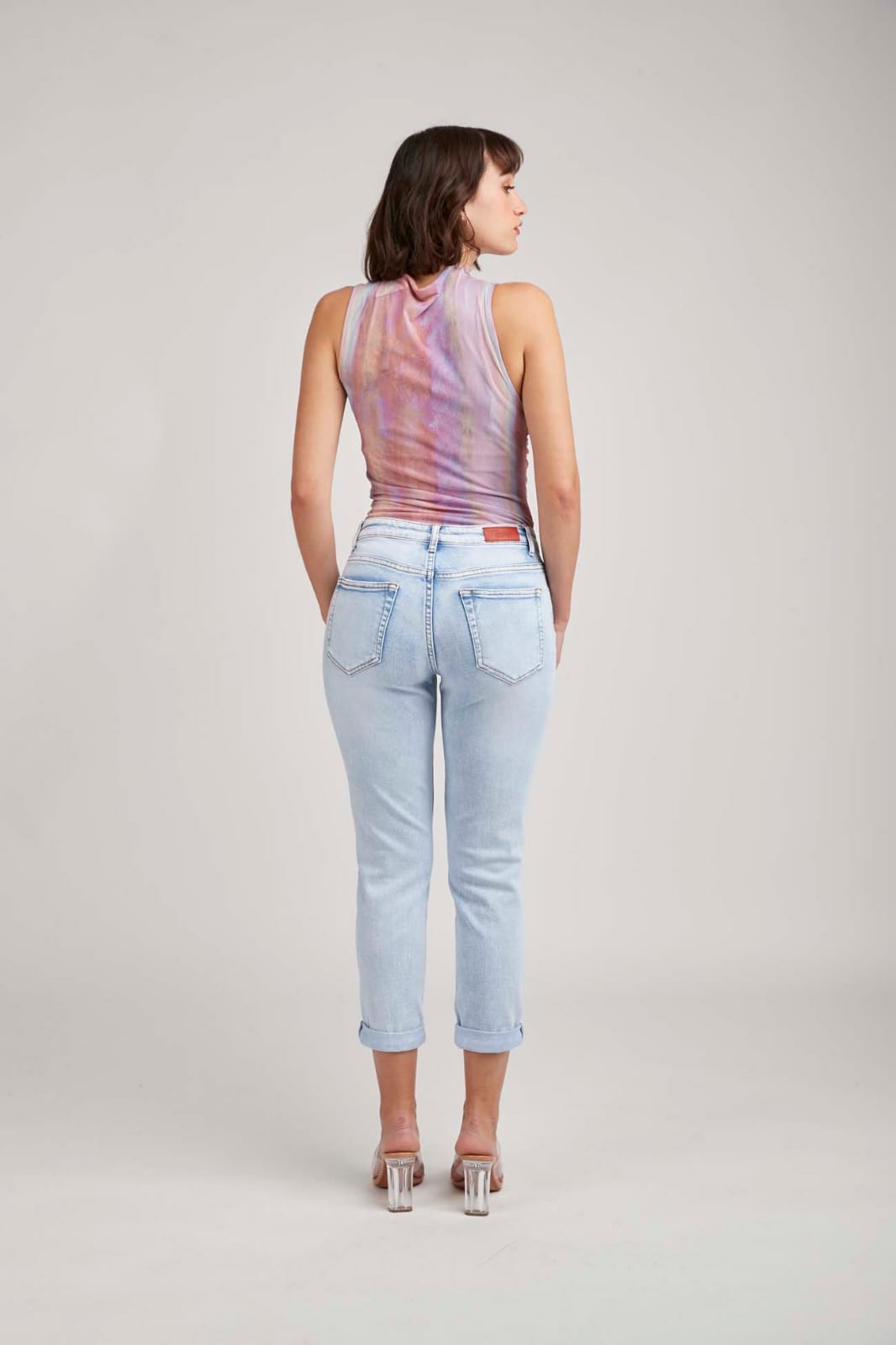 Mom jeans - BLAUW 