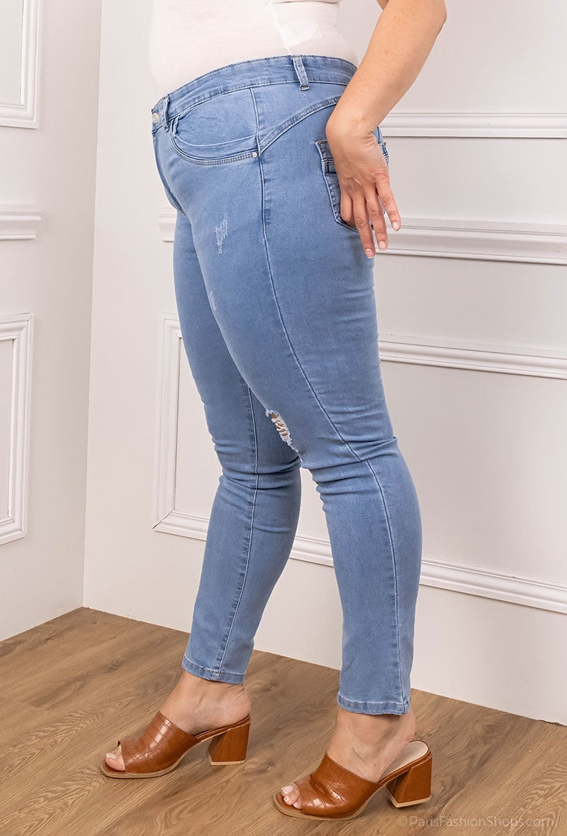 PANTALON JEANS DESTROY SKINNY BIG SIZE