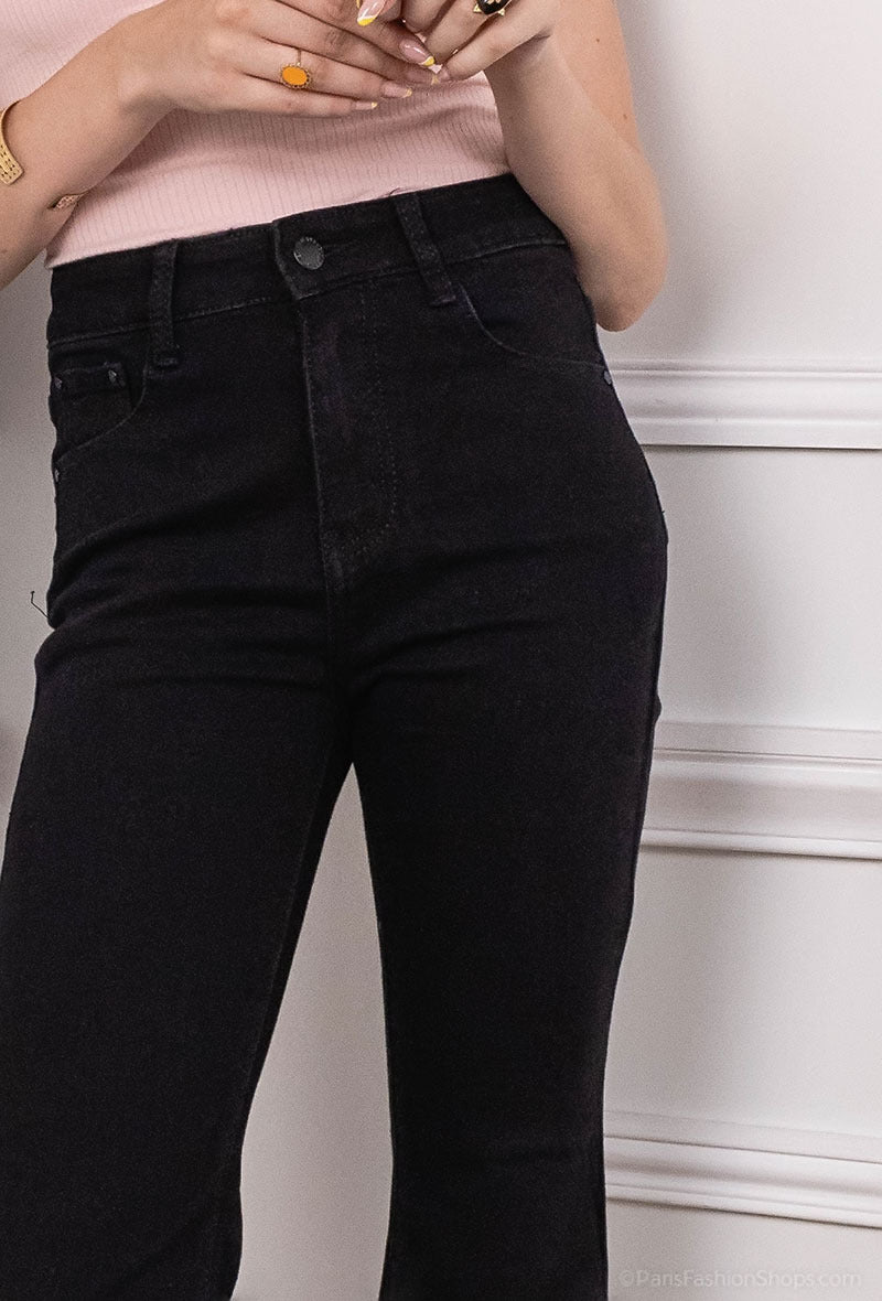 PANTALON JEANS WIDE LEGS FLARE & BOOTCUT TAILLE HAUTE